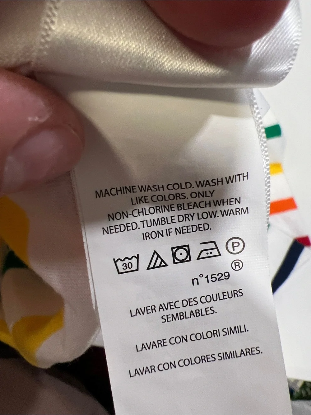 Ralph Lauren Kids White Hoodie with Multicolor Stripes - 10/12, EUC
